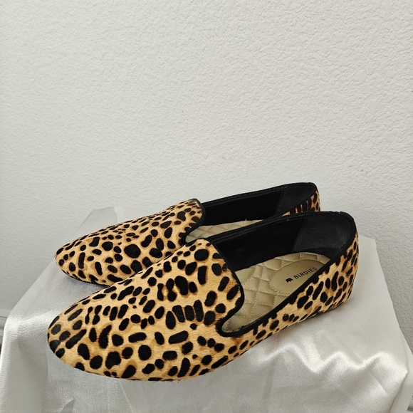 Birdies The Starling Leopard Slip On Genuine Calf hair Loafers Size 8.5 Women's - Picture 10 of 14
